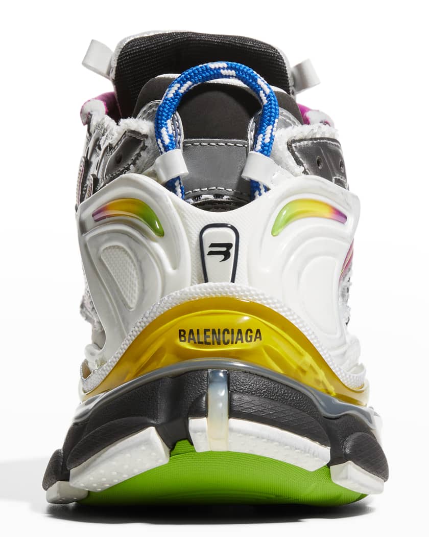 Men's Multicolor Mesh Runner Sneakers