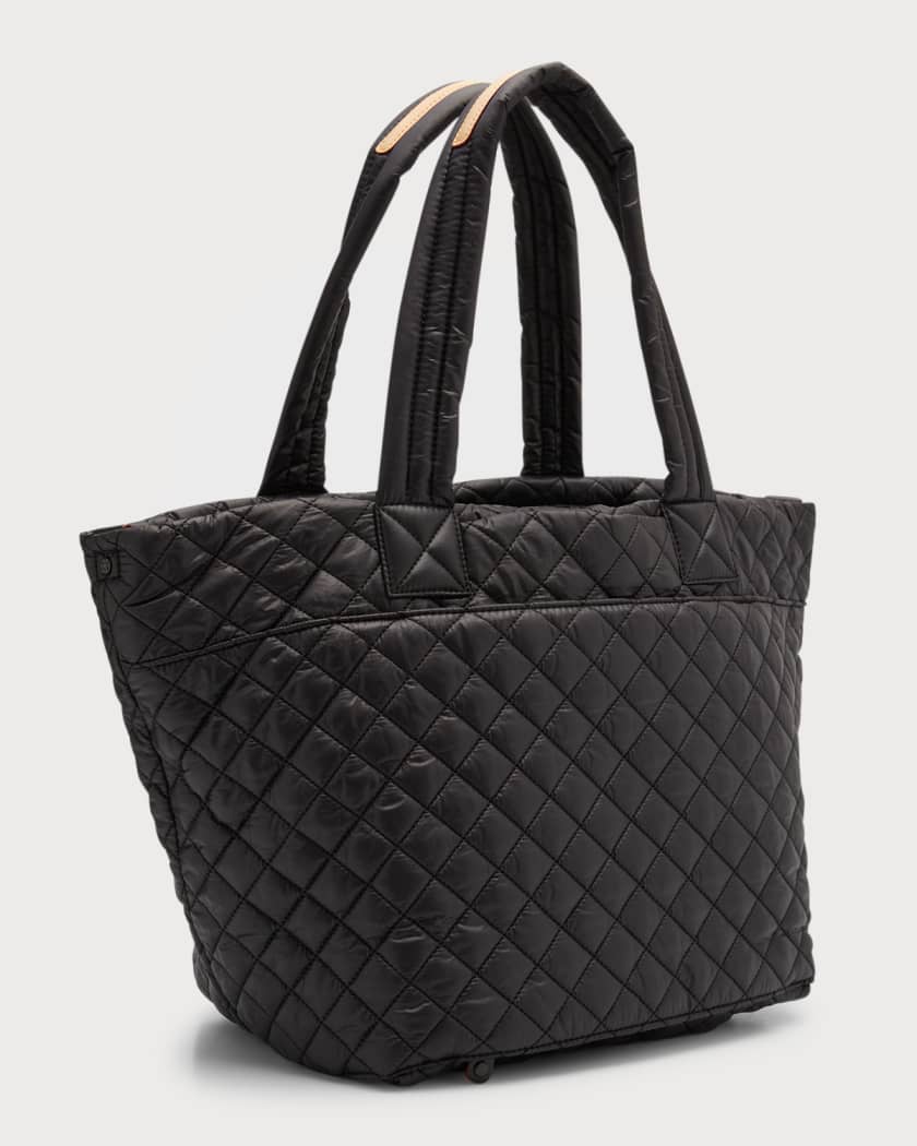 Black Medium Metro Tote Deluxe