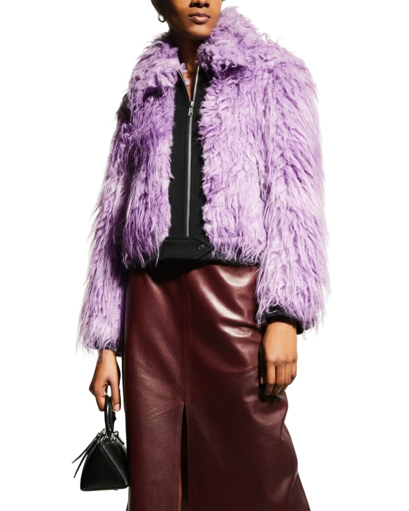 The Marc Jacobs The Shrunken Faux Fur Coat Neiman Marcus