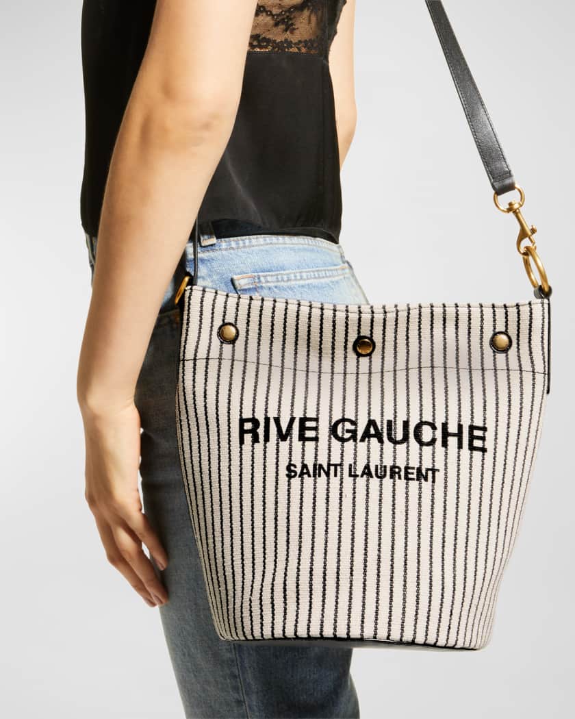 Saint Laurent YSL Rive Gauche Bucket Bag - White – Kith