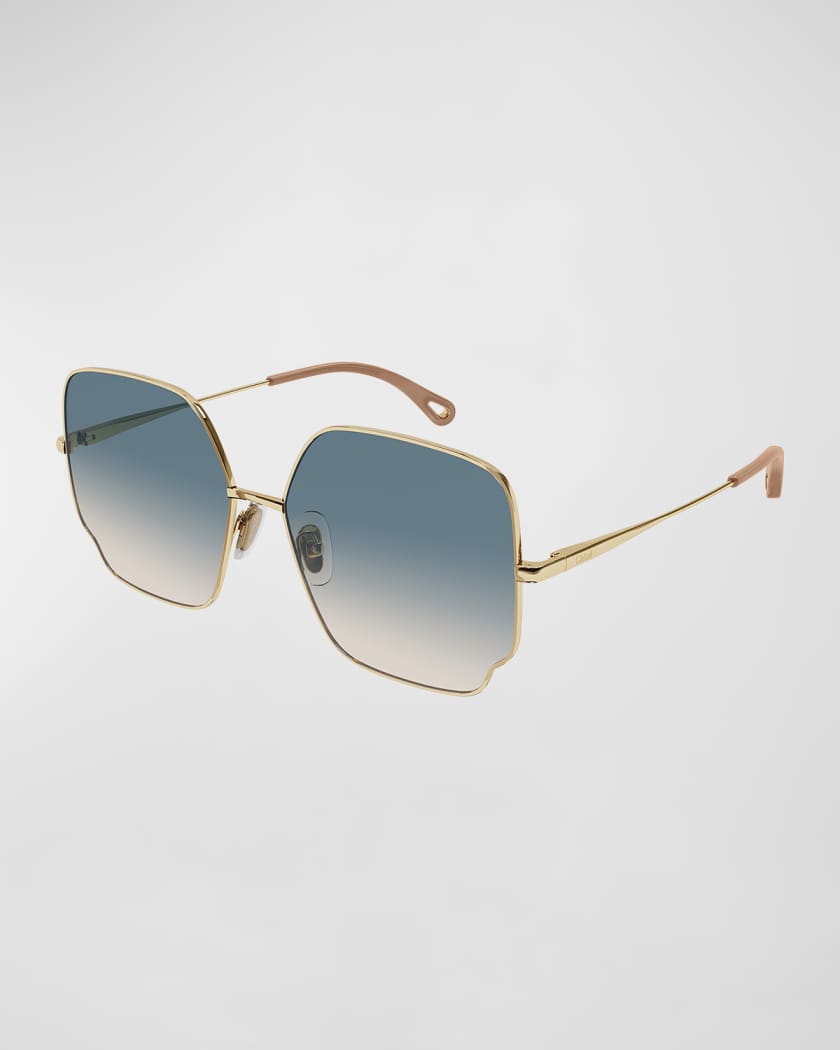 chloe rectangular sunglasses