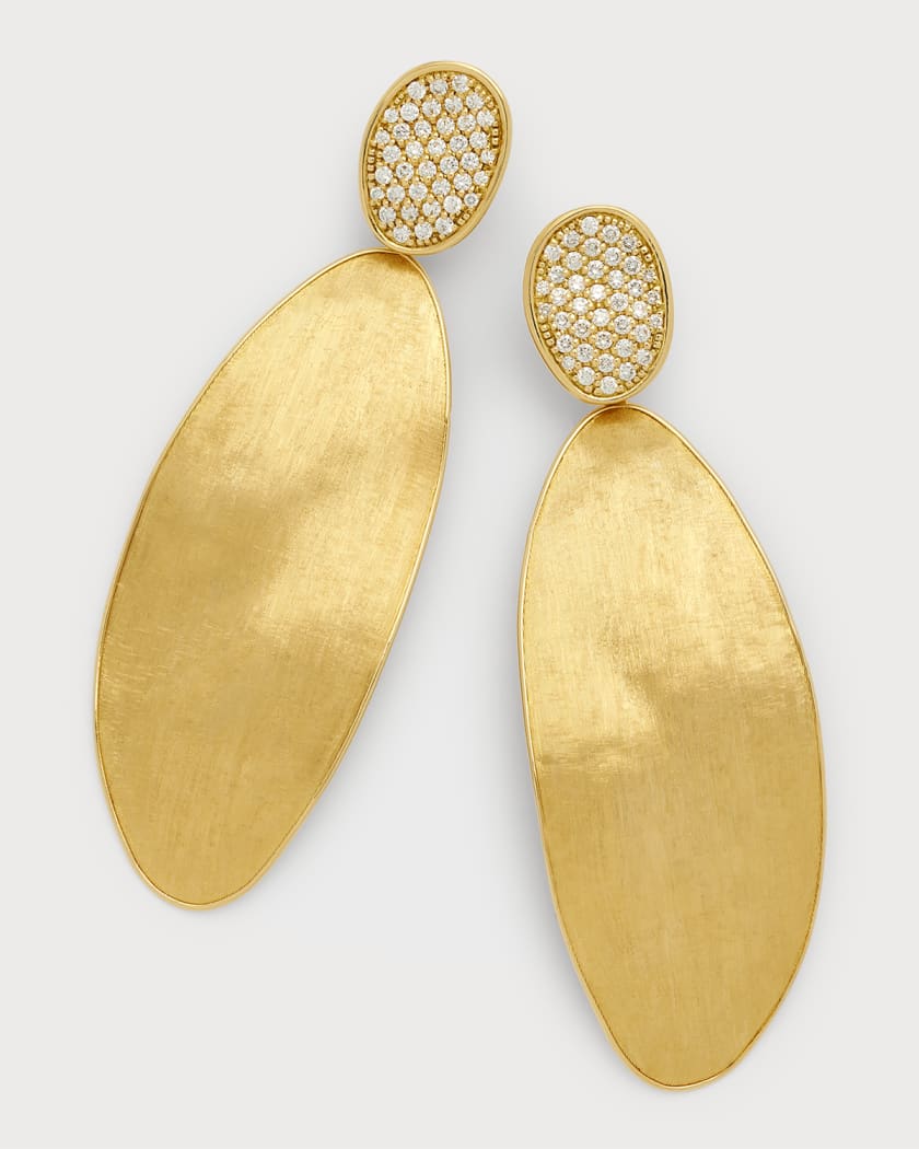 NEIMAN MARCUS Earrings, Long Bronze Gold Tone Wired Double Hoop J9