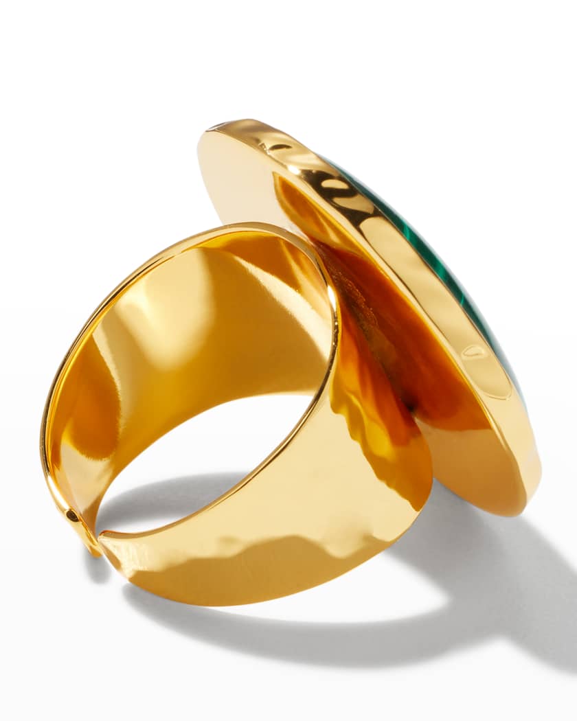 Malachite Adjustable Ring