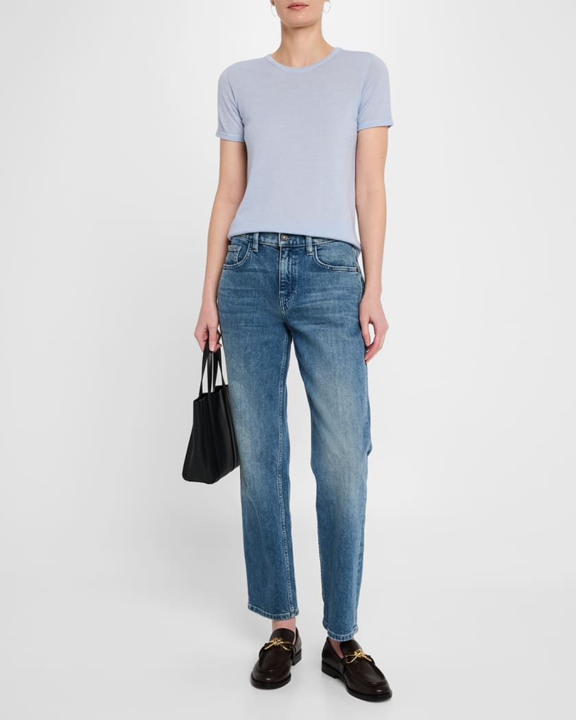 Machine Washable Cashmere Crewneck Top