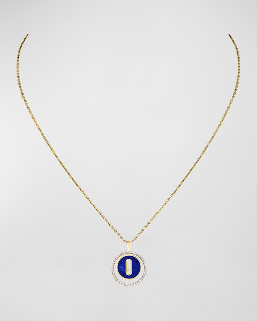 Yellow sapphire and lapis lazuli necklace, Piaget diamond