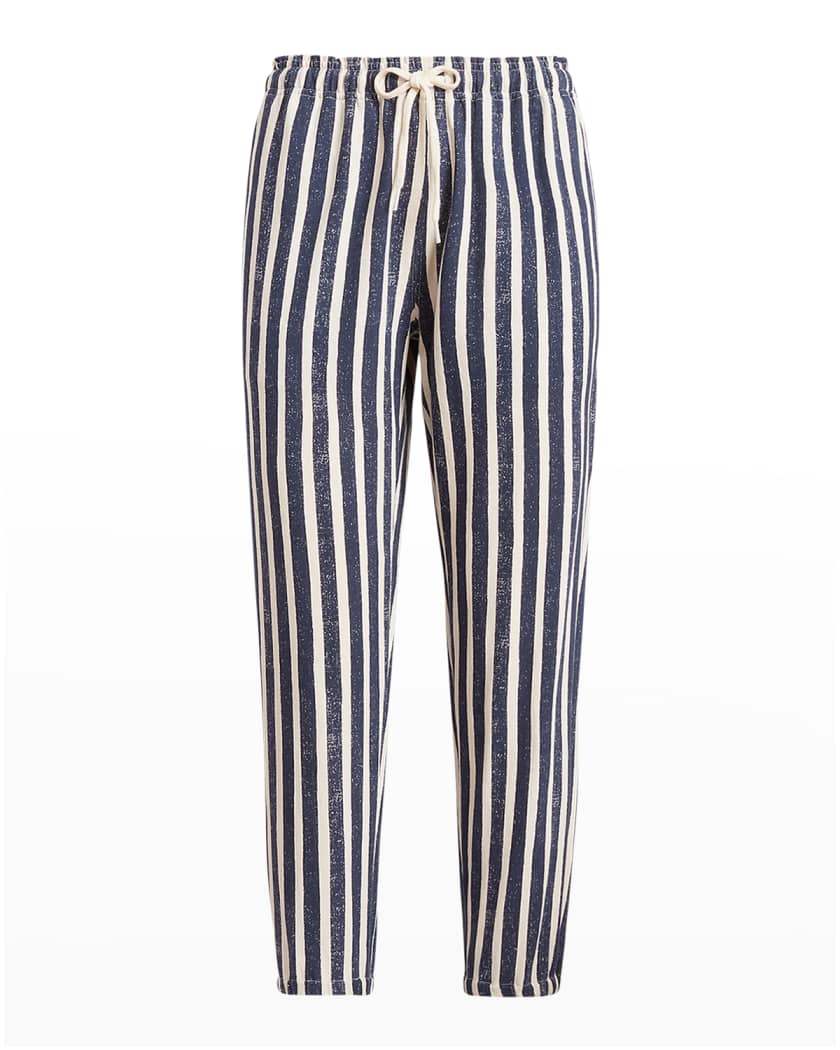 Polo Ralph Lauren Striped Jersey Jogger Pants | Neiman Marcus