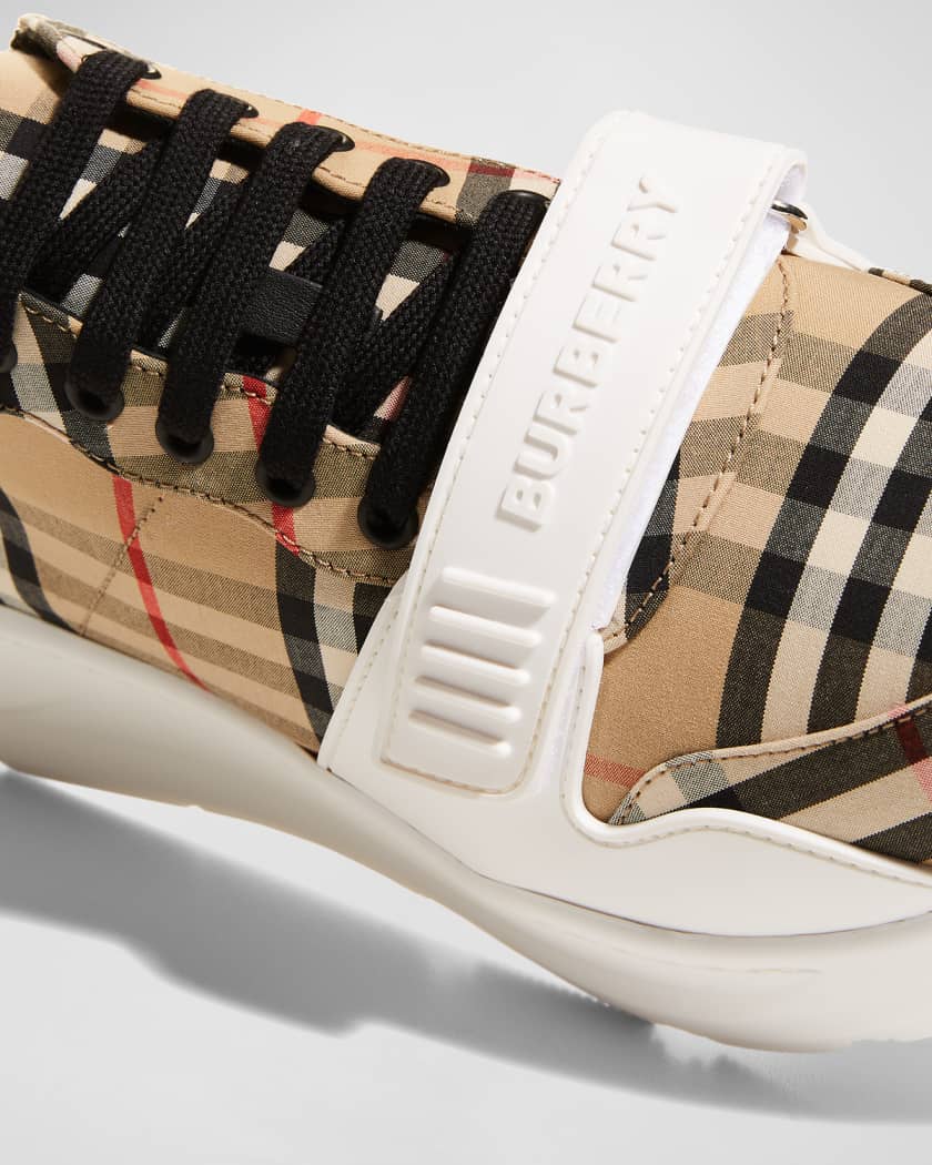 Men's Regis Check Trainer Sneakers