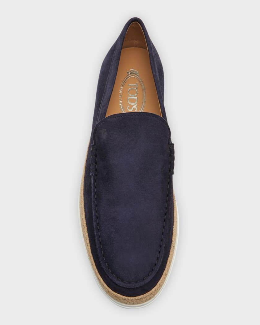 Blue suede espadrilles sales