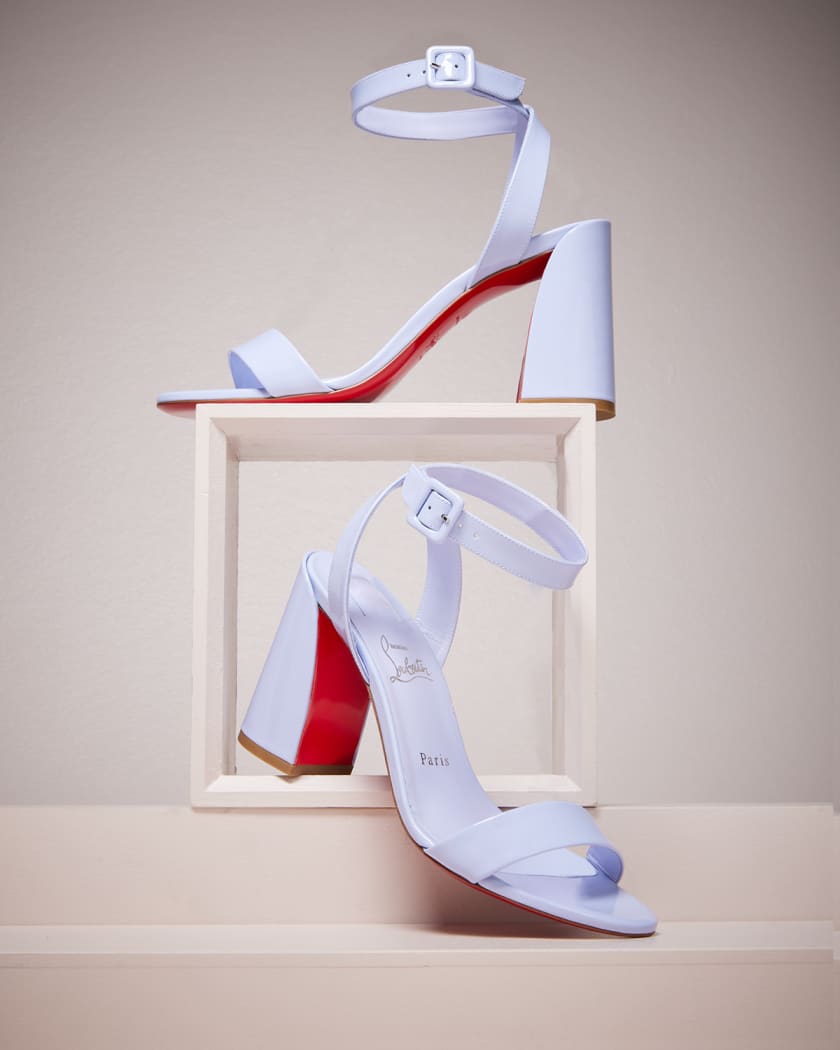 CHRISTIAN LOUBOUTIN Miss Sabina 55 patent-leather sandals in 2023