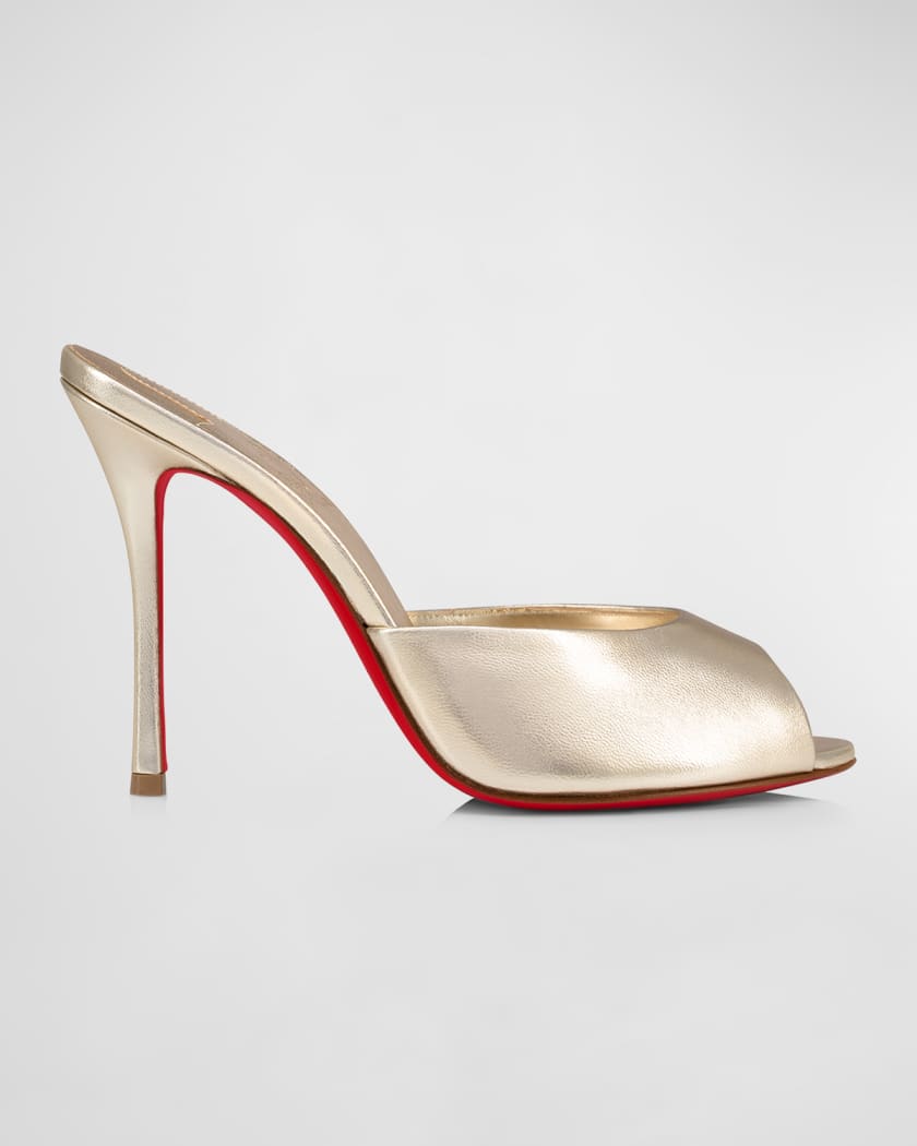 Christian Louboutin Me Dolly Strass Red Sole Slide Sandals in