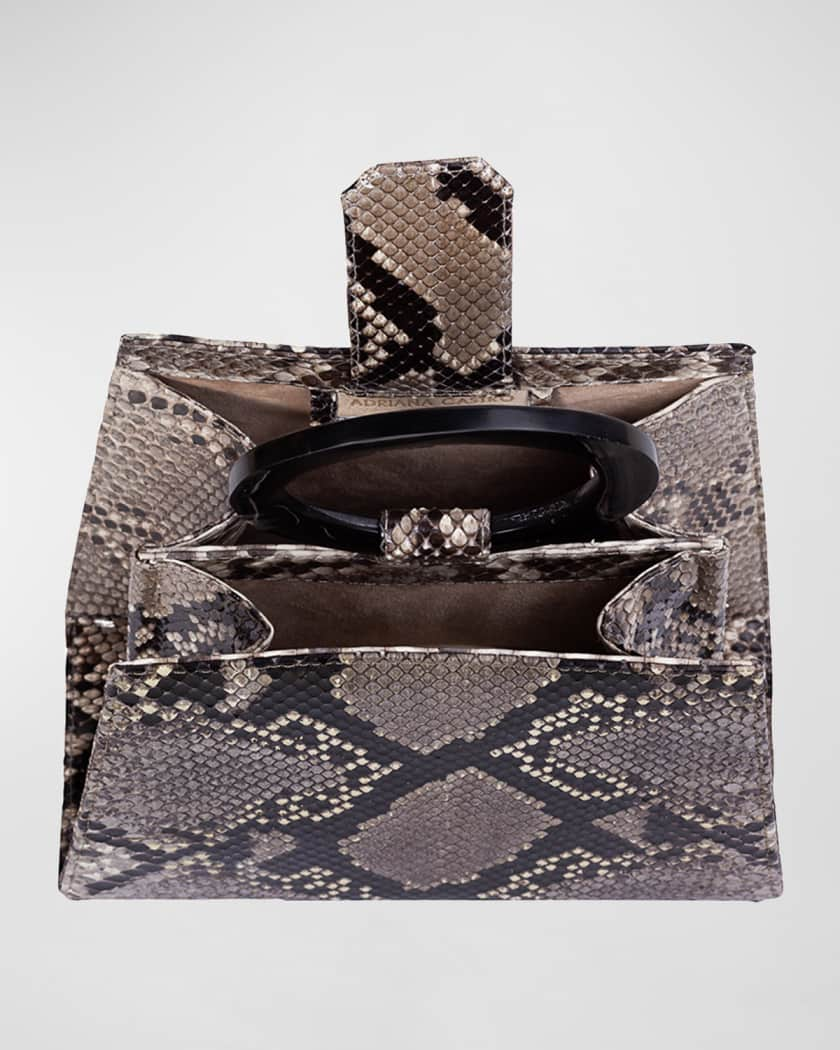 Adriana Castro Azza Mini Python Top-Handle Bag