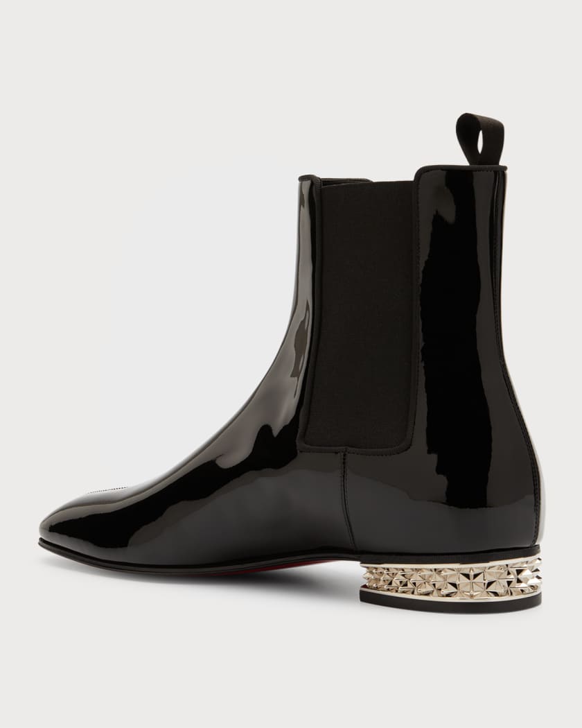 Christian Louboutin Men's Roadyrocks Patent Leather Chelsea Boots | Neiman