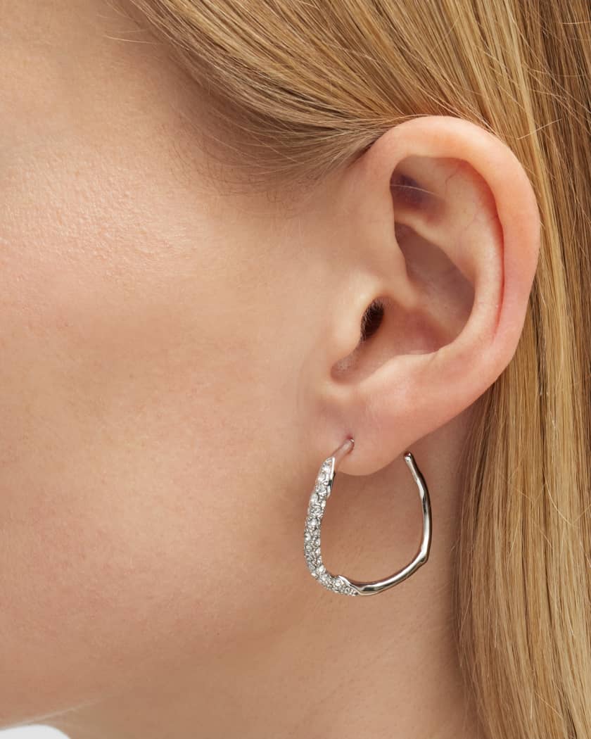 Veronica Hoop Earrings in Silver