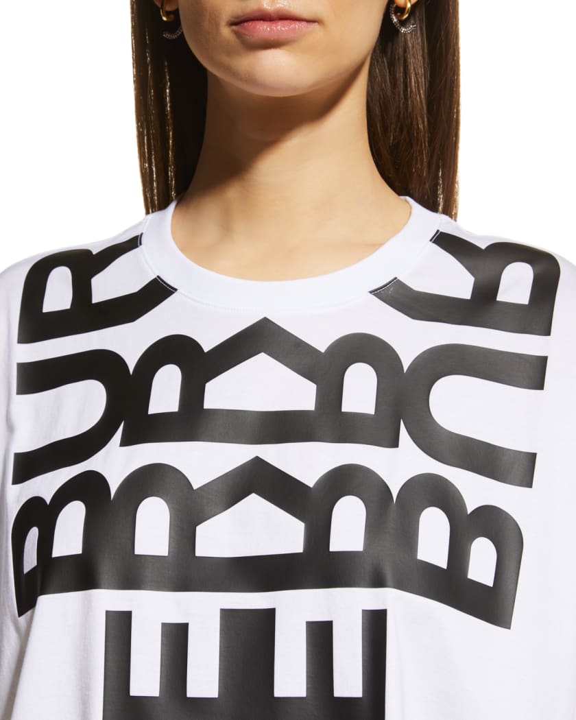 Burberry Carrick Mirror Logo Print T-Shirt