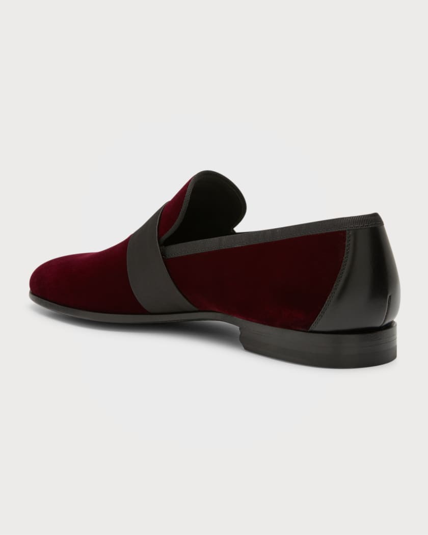 Magnanni almond-toe Velvet Loafers - Farfetch