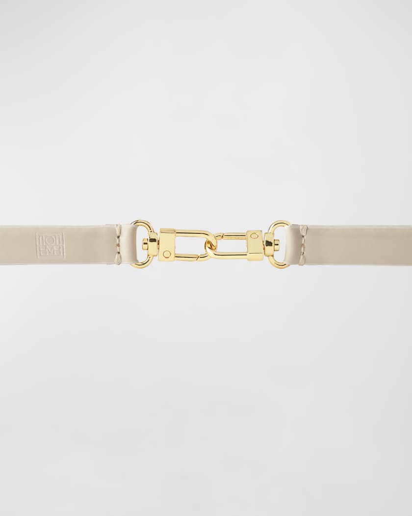 Jimmy Choo Diamond Clasp Leather Belt