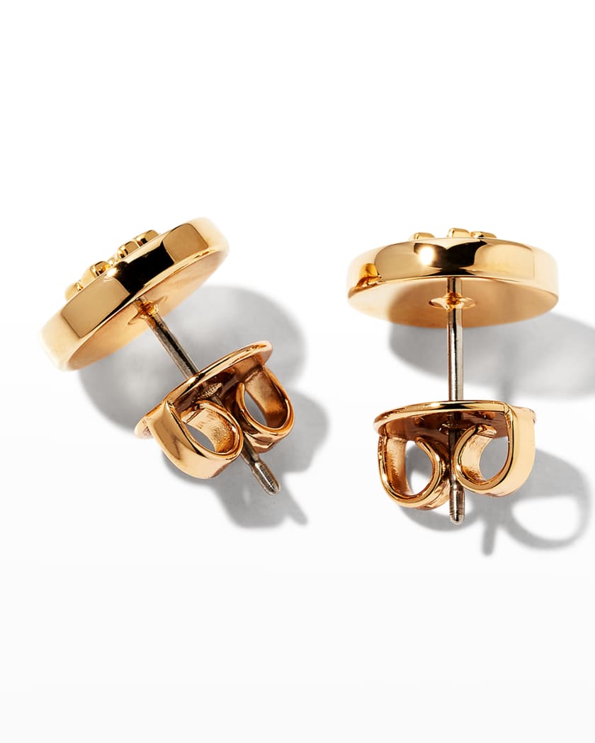 Kira Enamel Circle Stud Earrings