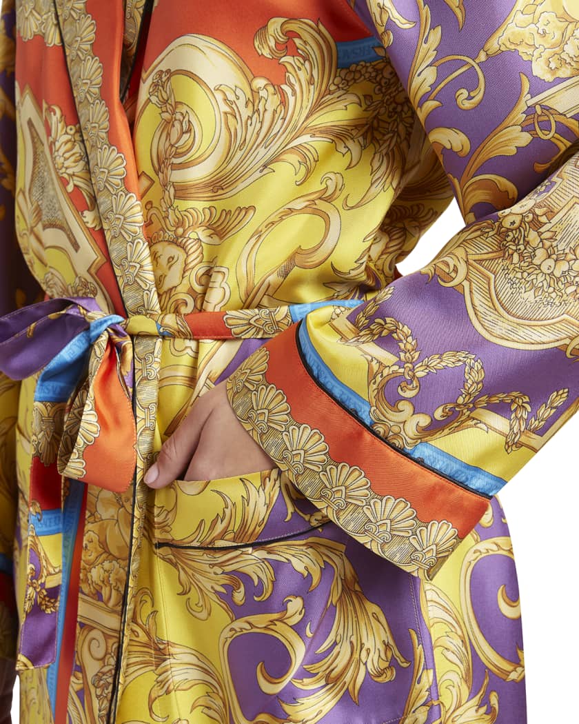 Versace Barocco Goddess Silk Robe