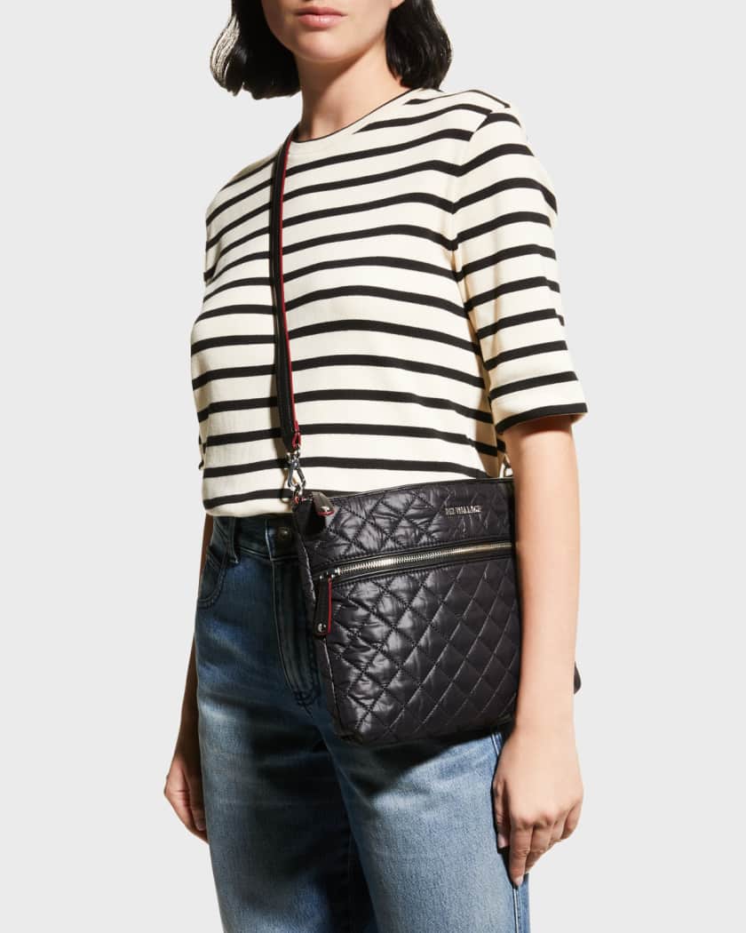 MZ Wallace Crosby Quilted Nylon Crossbody Sling Bag