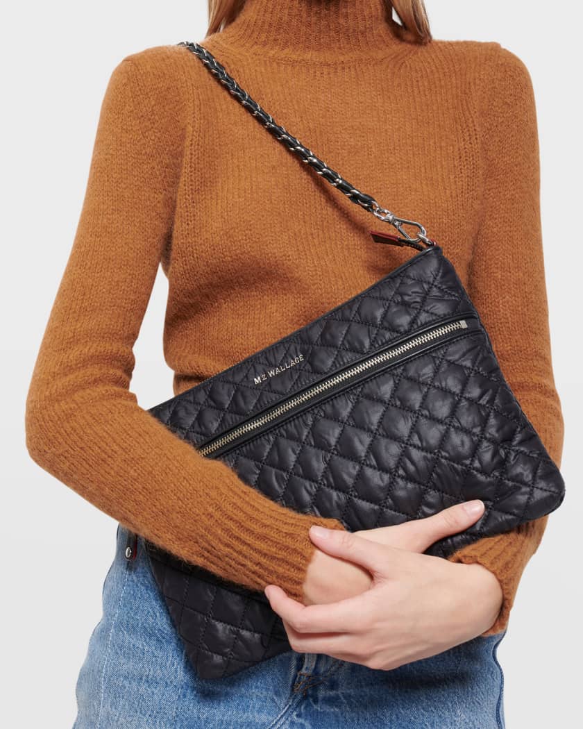 Mini Crosby Quilted Crossbody Bag in Black