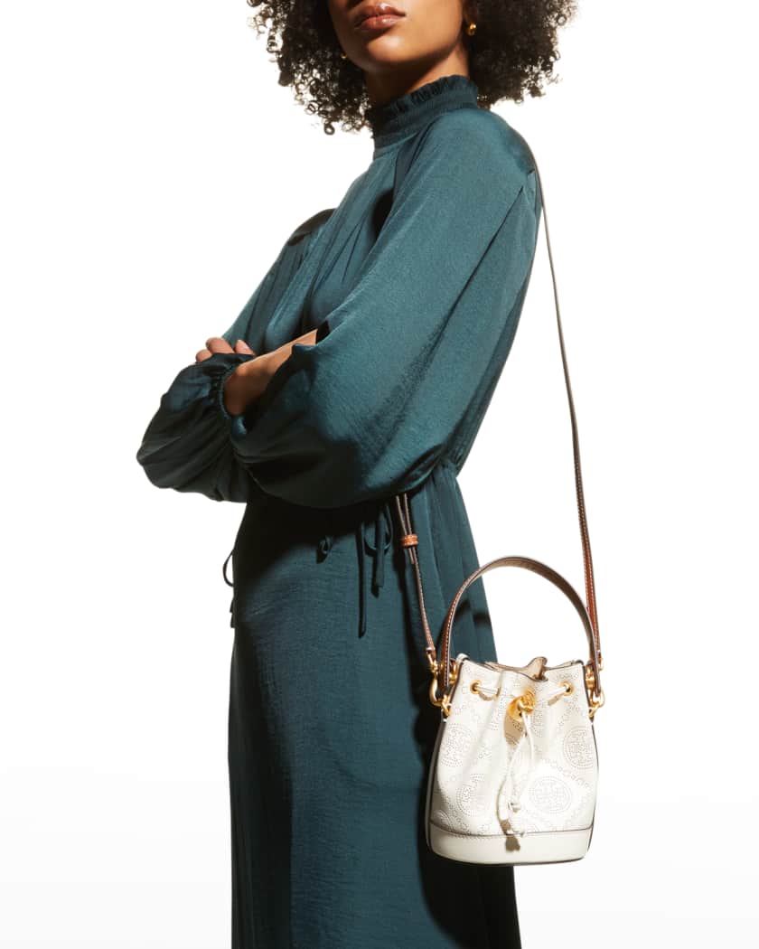 T-Monogram Perforated Leather Mini Bucket Bag T-Monogram Perforated Leather Mini Bucket Bag