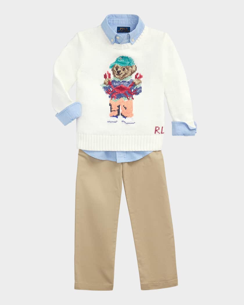 Boy's Flat Front Chino Pants