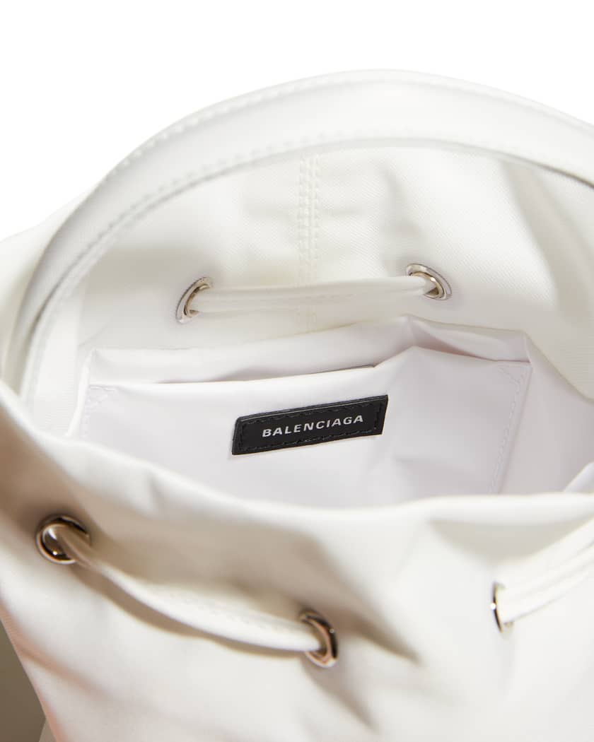 Balenciaga Wheel XS Logo Drawstring Bucket Bag | Neiman Marcus