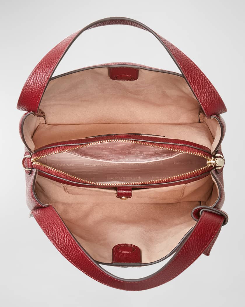 knott medium leather tote crossbody bag