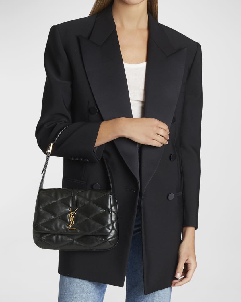 Saint Laurent Le 5 à 7 Quilted Satin Shoulder Bag