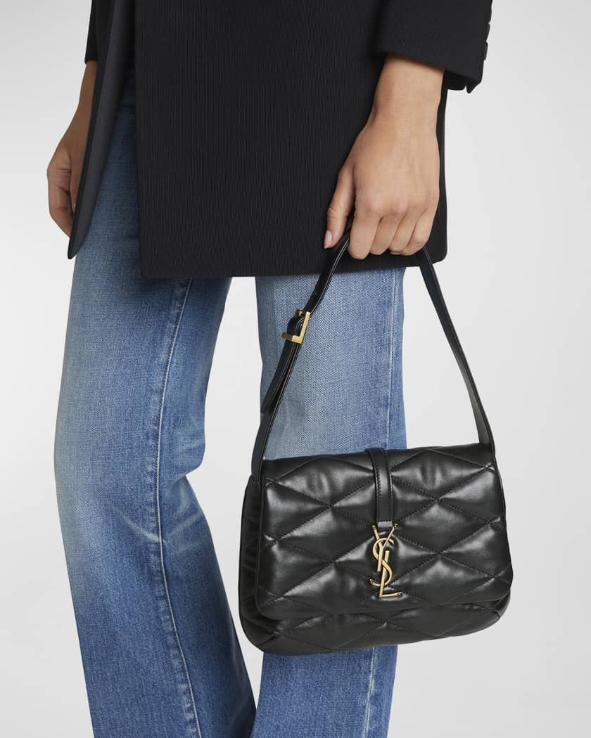 Saint Laurent Le 57 Flap YSL Shoulder Bag in Quilted Leather | Neiman Marcus