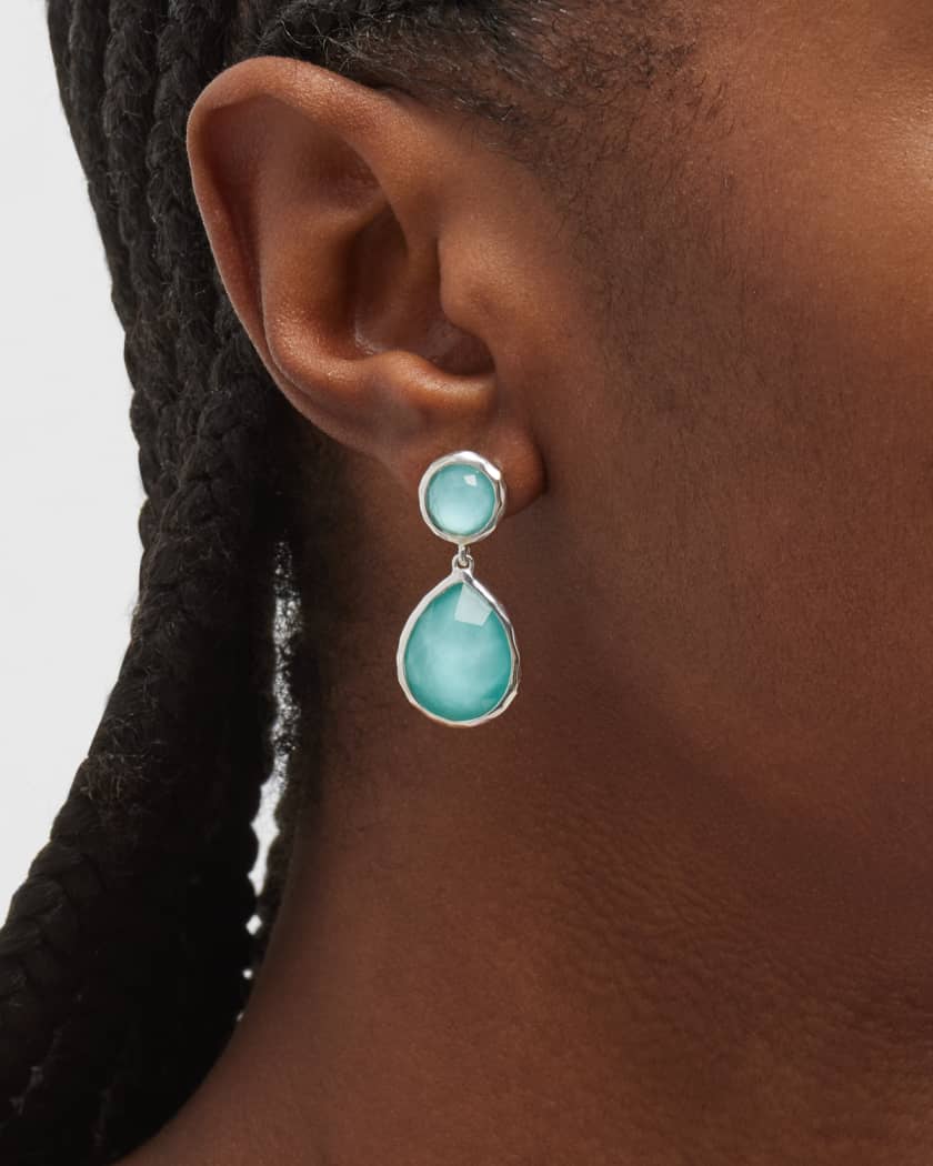 Ippolita 2 Stone Earrings in Sterling Silver Neiman Marcus