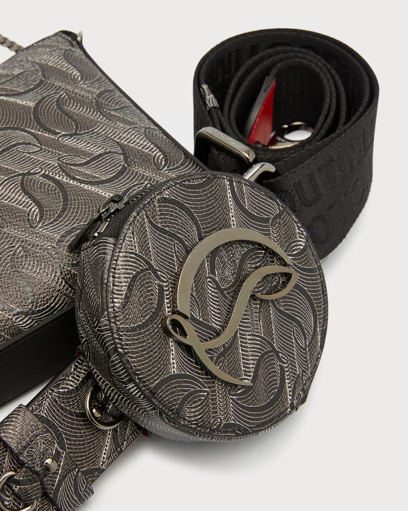 Christian Louboutin Loubila Hybrid Zip Leather Crossbody Bag