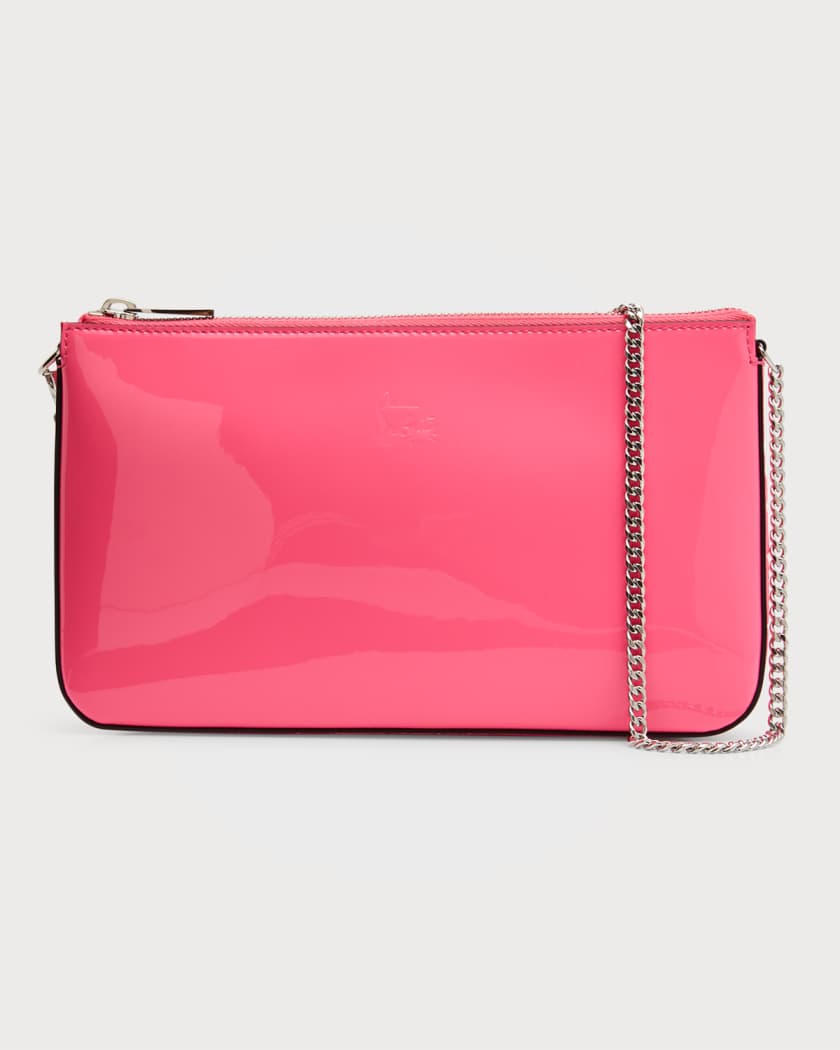 Christian Louboutin Outlet: Loubila bag in patent leather - Pink