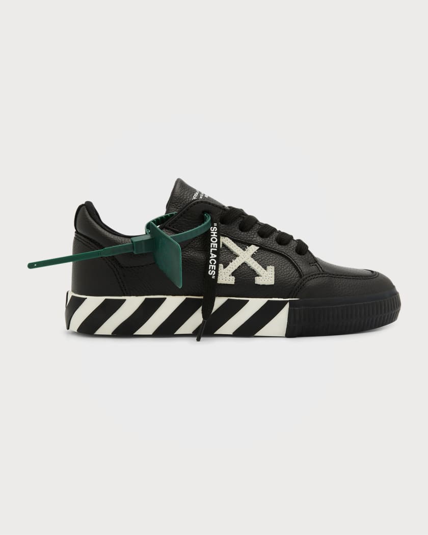 Off-White Vulcanized Bicolor Low-top Sneakers, Black/White, Women's, 35EU, Sneakers & Trainers Low-top Sneakers