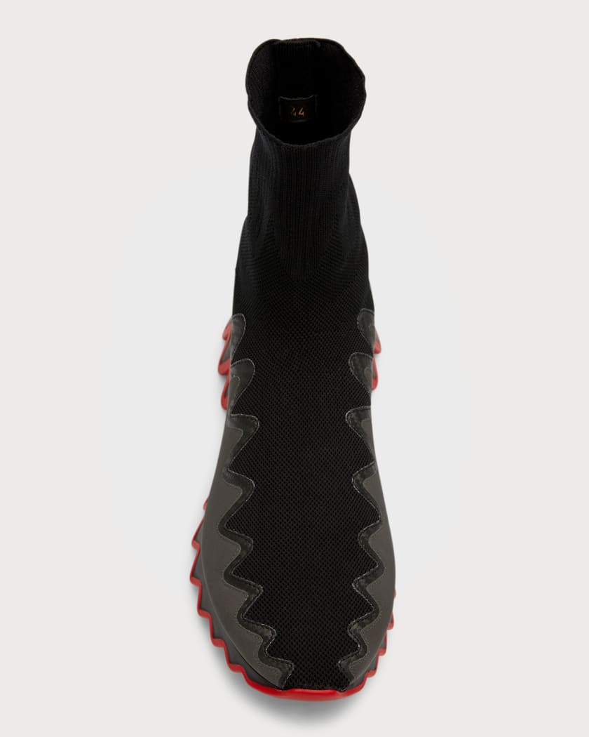 Christian Louboutin Sharky Sock Man - Mens Shoes - Size 45.5