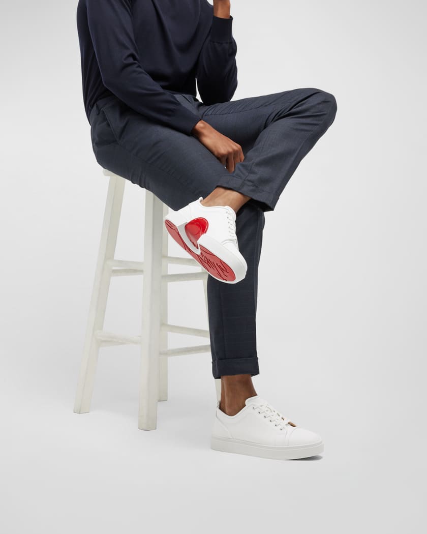 Adept teori fraktion Christian Louboutin Men's Adolon Junior Leather Low-Top Sneakers | Neiman  Marcus