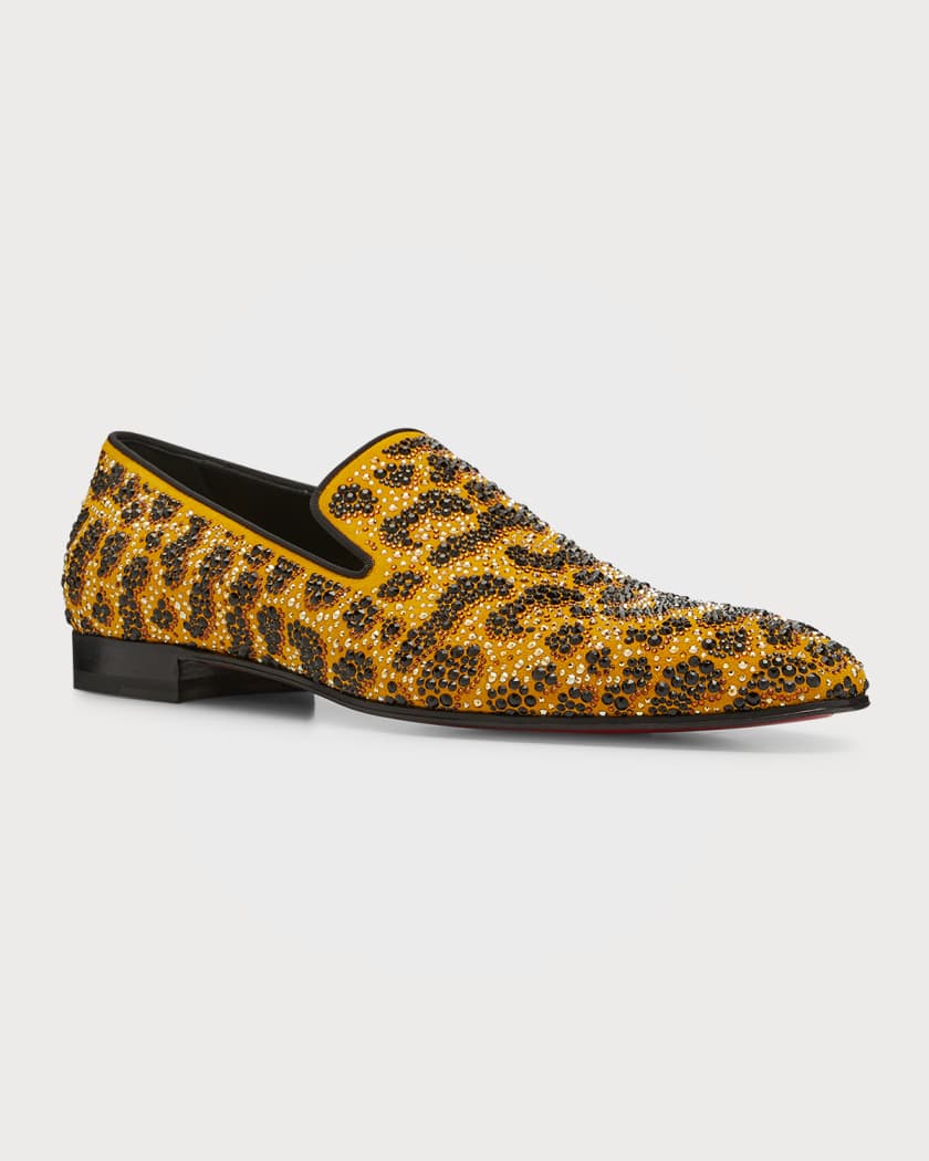 Christian Louboutin Men's Dandelion Red-Sole Leather Loafers - Bergdorf  Goodman