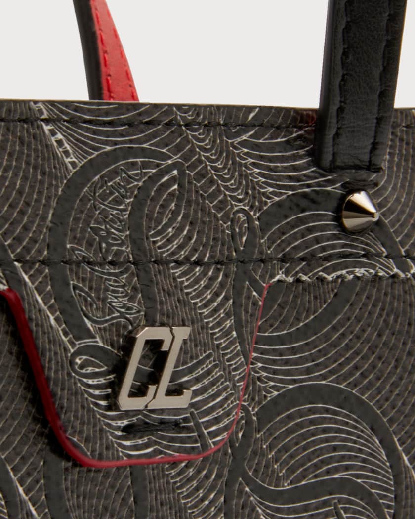 Christian Louboutin Black/Loubi/Black Ruistote Leather Tote Bag