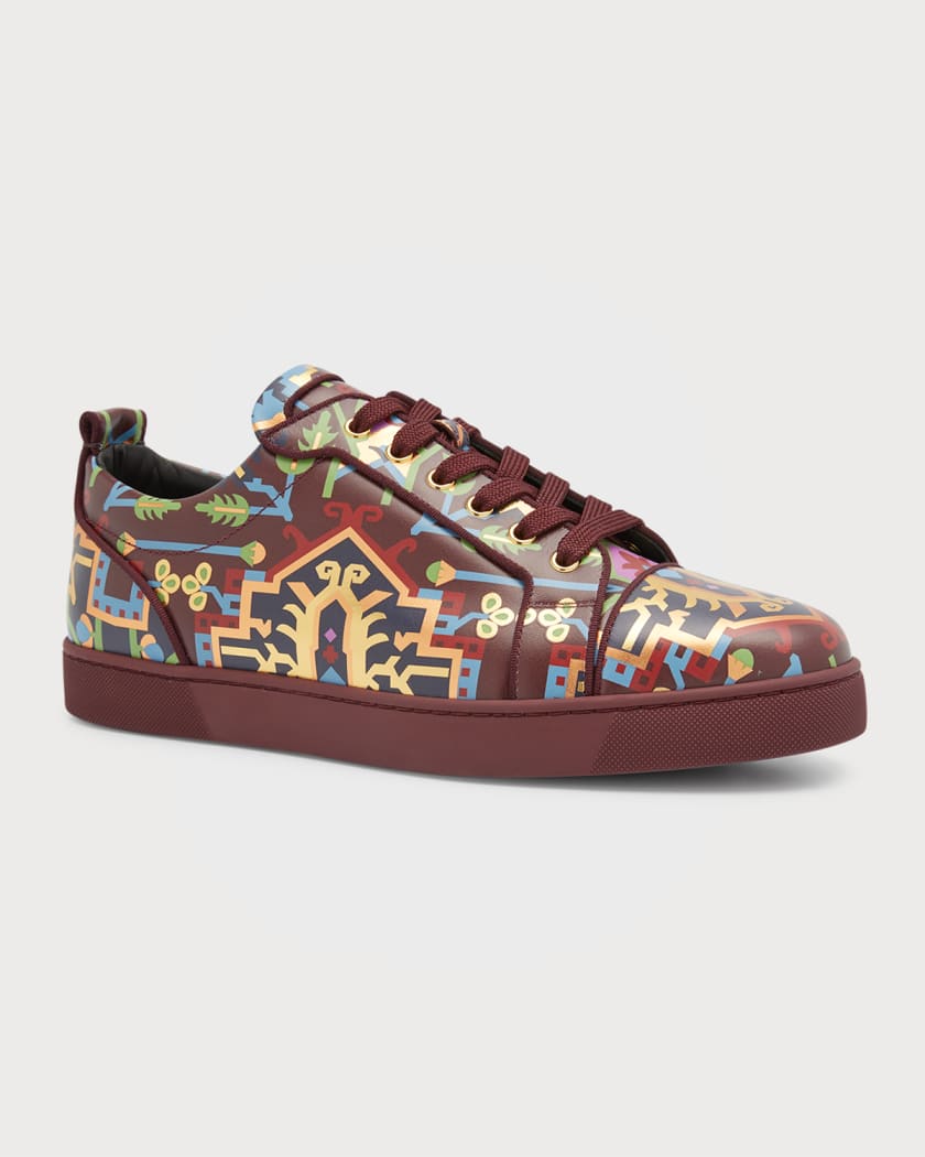 Christian Louboutin Mens Paseo Louis Junior Orlato Suede Low-top Trainers