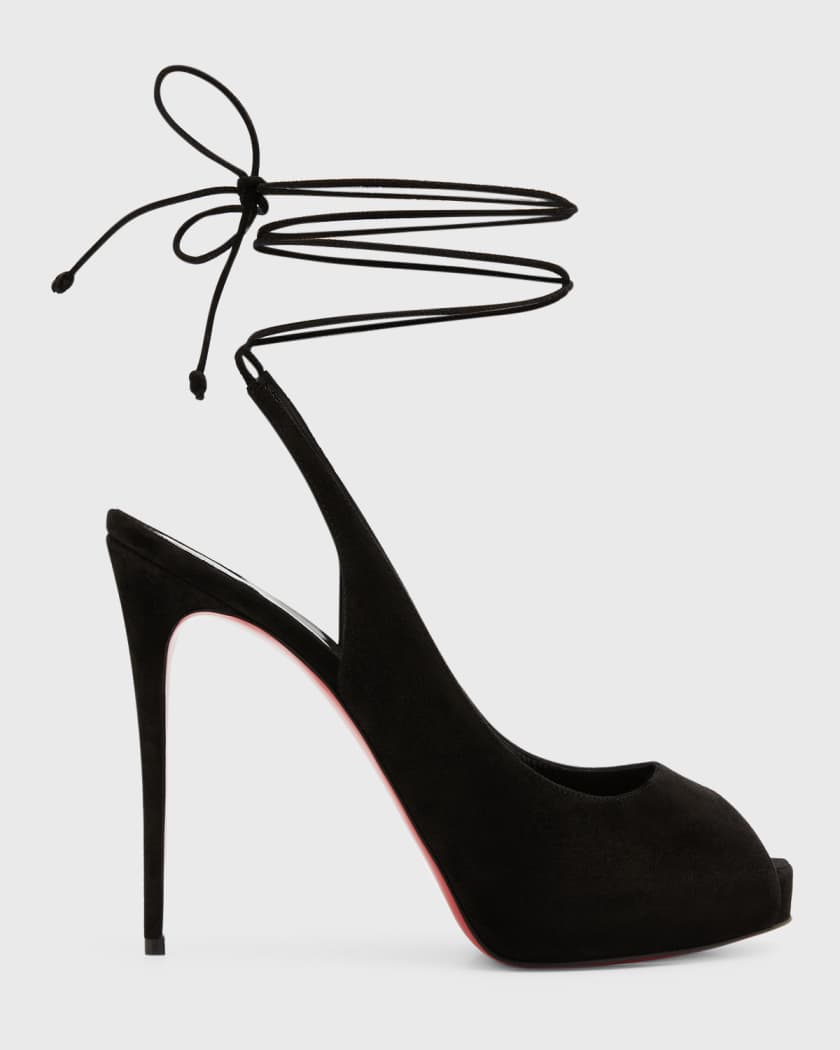 Red bottom peep toe pumps clearance