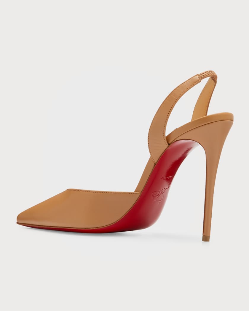 Christian Louboutin Red Metal Patent Kate 100 Pumps