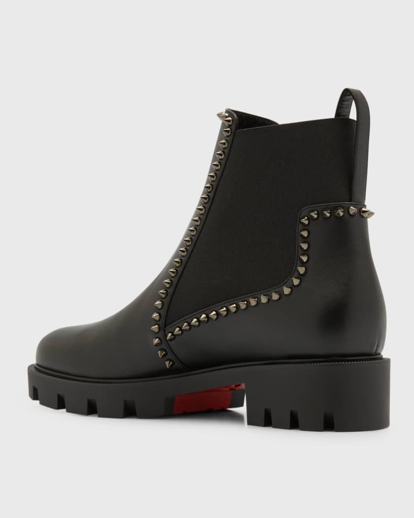 Christian Louboutin Black Out Lina Ankle Boots