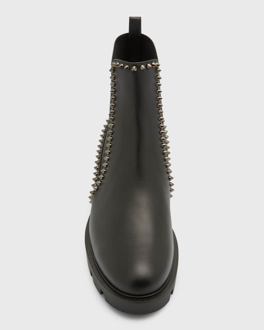 Christian Louboutin Out Lina Spike Red Sole Ankle Boots - Bergdorf