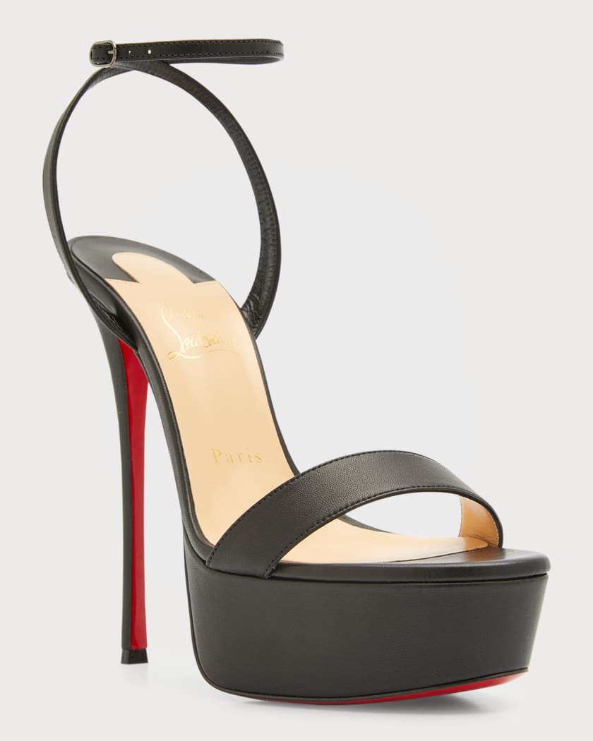 Loubi Queen Red Sole Platform Sandals