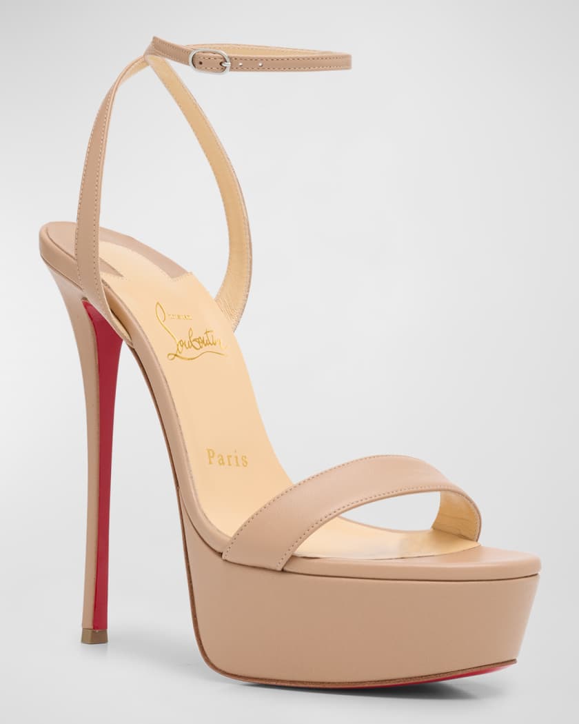 Loubi Queen Red Sole Platform Sandals