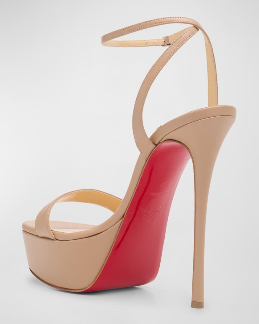Loubi Queen Red Sole Platform Sandals