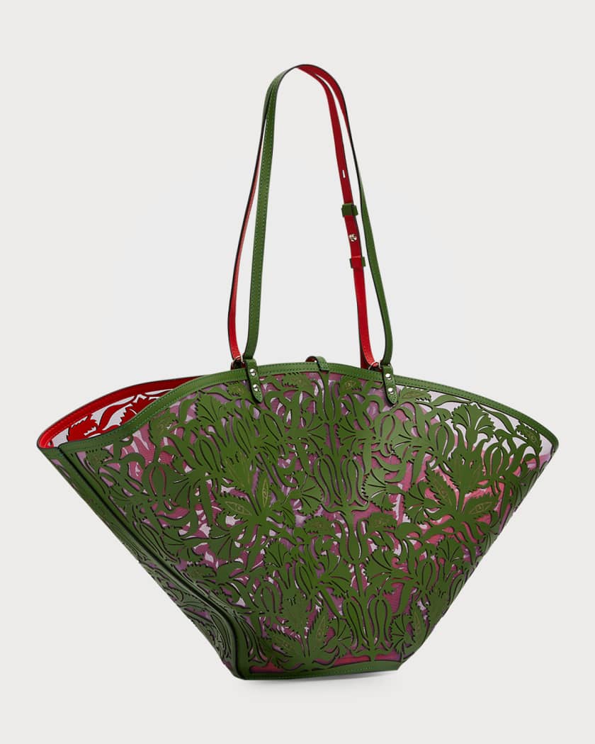 Neiman Marcus Denim Tote Bag VINTAGE Chocolate Embroidered Logo