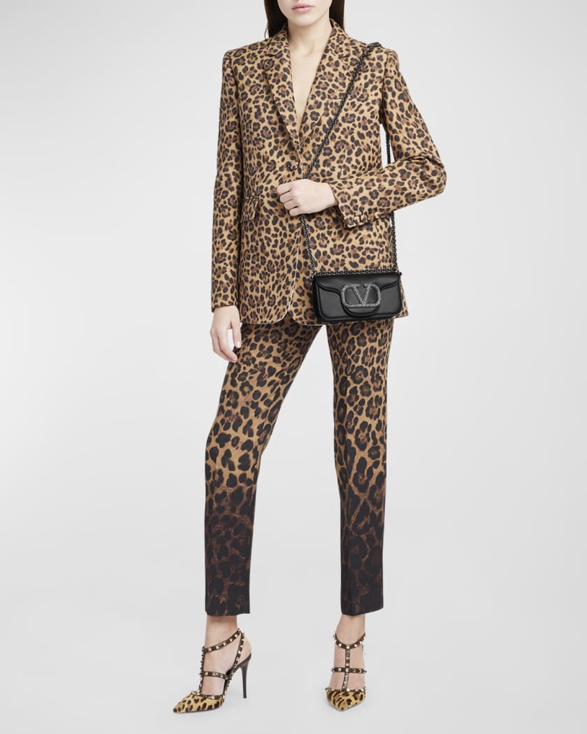 Valentino Garavani - Loco Small Leopard Calf-Hair Shoulder Bag - Womens - Leopard