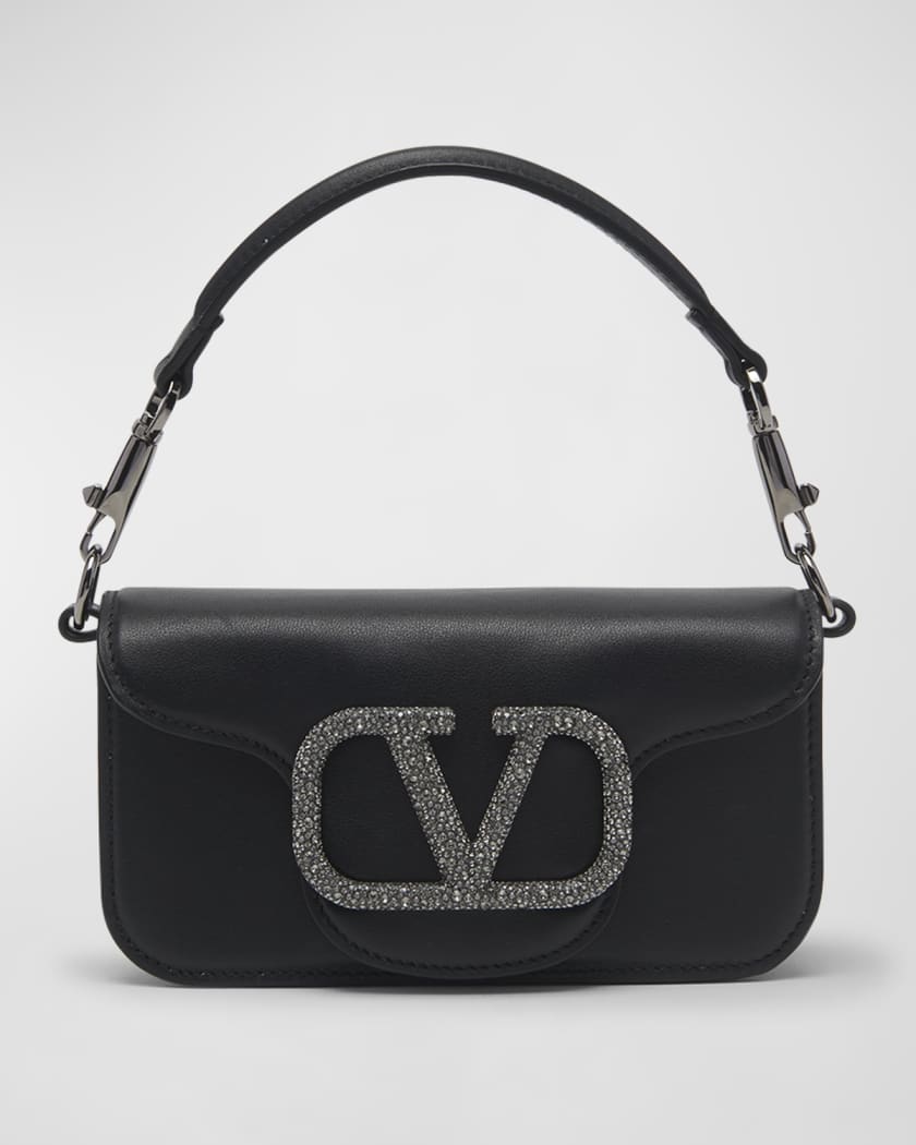 Valentino Loco Small Calfskin Shoulder Bag With Chain (Shoulder bags,Chain  Strap)