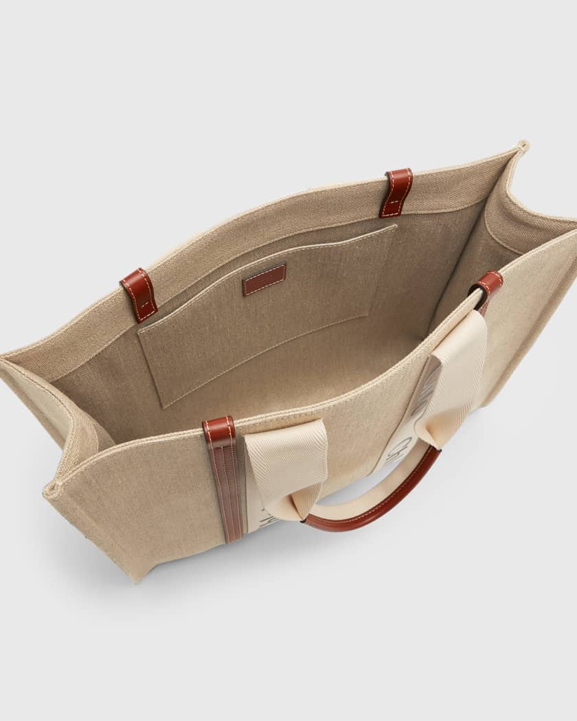 Woody Large Tote Bag in Linen